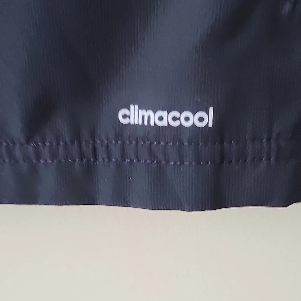 Adidas Black and Gray Track Jacket with Emblem